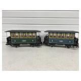 2 LGB G Gauge 3040 Third Class Passenger Cars The