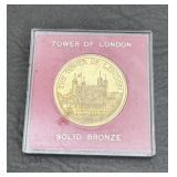1983 Tower of London Solid Bronze Token/ Coin