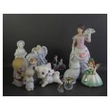 Collection of Porcelain Figurines +