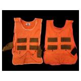 2 Vtg Saf T Bak Hunting Vests Blaze Orange
