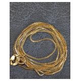 19" 14K Yellow Gold Chain Necklace