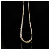 24" Ten Strand Liquid Sterling Silver Necklace