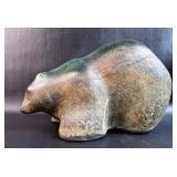 Signed Tony Evans Raku Bear