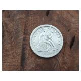 1850 US Seated Liberty Silver Dime