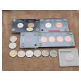 US Coins- Silver Dimes, UNC Pennies, Nickels+