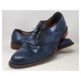 Winthrop Phillips Mens Saddle Loafers Blue Sz 11