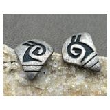 Hopi Sterling Silver Signed Earrings
