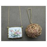 Vintage Max Factor Perfume Pendant & Wrist Locket