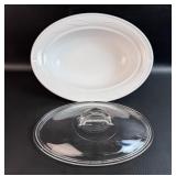 Corning Ware Casual Elegance White Flora Baking