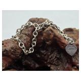 Tiffany & Co Sterling Silver Heart Tag Necklace