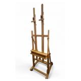 Heavy-Duty H Frame Easel Tilts Flat, Adjustable