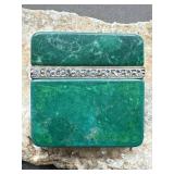 Green Stone Brooch Pin 31.33g