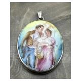 Broken Porcelain Handmade Pendant