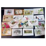Lot of Antique Postcards Unused Birthday