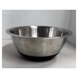 Stainless Dog Water Bowl w/ Rubber Bottom