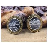 2 - .999 Fine Silver Casino Tokens 1oz Each