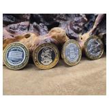 4 - .999 Fine Silver Casino Tokens 1oz Each