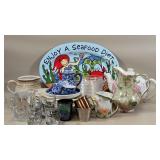 KITCHEN WARE: PLATTERS, PLATES, DECOR & MORE