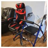 Rolling Chair & Walker Lot