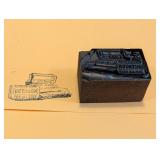 Vintage Letterpress Stamp for Octagon Soap