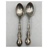 2 STERLING SILVER SPOONS
