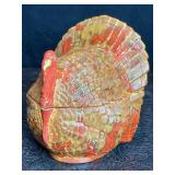 VINTAGE CERAMIC TURKEY COOKIE JAR 1978