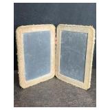 ANTIQUE DOUBLE-HINGED TWO-SIDED STUDENT WRITING