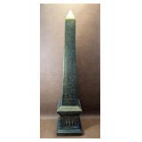 Ceramic Golden Obelisk of Ancient Egypt