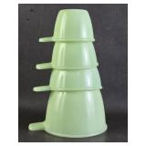 Uranium Jadeite Nesting Measuring Cup Set