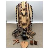Wood Beads Costume Jewelry Collection
