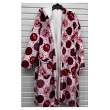 Smiley Face Plush Hooded Bathrobe