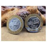 2 - .999 Fine Silver Casino Tokens 1oz Each