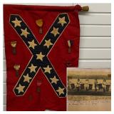 Louisville MS Confederate Flag Baton w/ Clipping