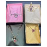4 FASHION JEWELRY NECKLACES