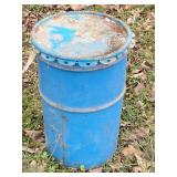 SMALLER METAL DRUM/BARREL W/ PRY OFF LID