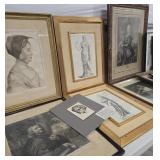 Lot of Engraving / Etching / Prints & Portraits