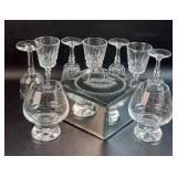 Lot of Small Sweet Wine Glasses w/ Brandy Glasses