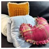 VTG Throw Pillows/ Blanket/ Sheets