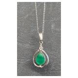 Sterling Silver Pendant & Chain Necklace (small