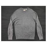 Levis Mens Sweater Gray Size Large