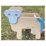 SPRING MOUNTED ROCKING ANIMAL PARK RIDE