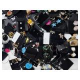 Flat of Earring For Resale or Wear Mostly Pierced