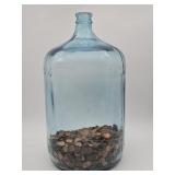 5 Gallon Jar 1/3 Full of Pennies