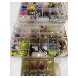 Fishing Items in Plastic Boxes