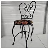 Small Vintage Cast Metal Chair