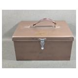 Old Metal Strong Box - No Lock