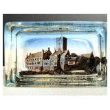 Antique Paperweight Trinket Dish Reverse Glass