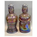 Imperial Carnival Glass Shakers Maid & Butler