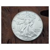 1988 US Silver Eagle One Dollar Coin 1oz Fine