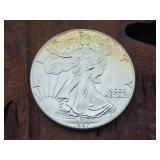1987 US Silver Eagle One Dollar Coin 1oz Fine